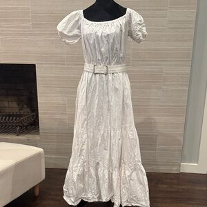 Lilly Pulitzer Elegant White Off-Shoulder Dress